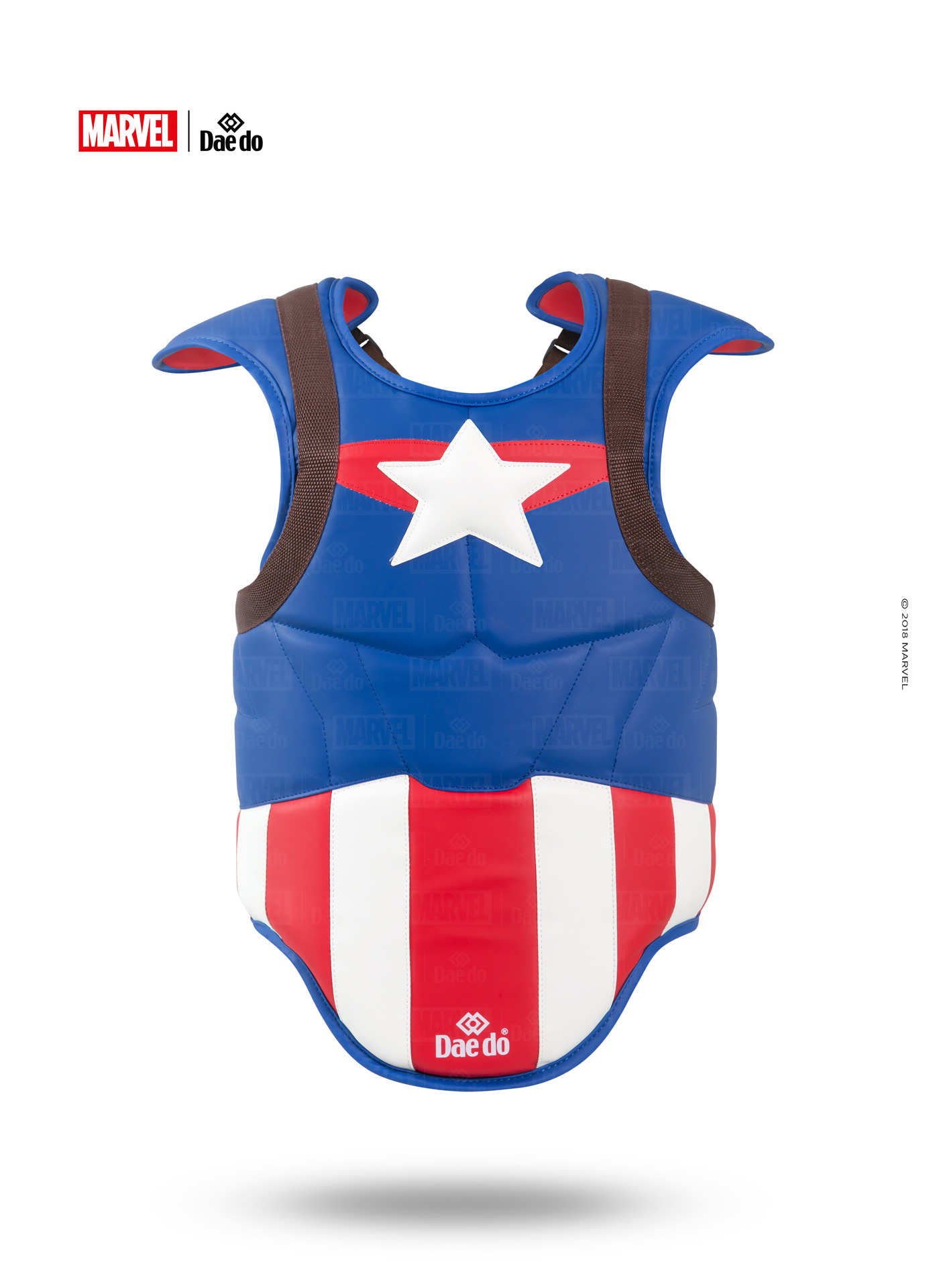 hoogo, hoogoo, borstbeschermer, lichaamsbeschermer, daedo, marvel, Captain America